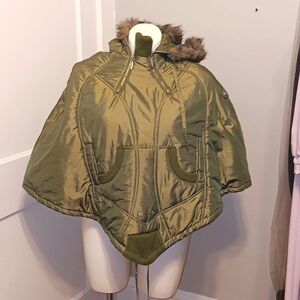 Retro Mecca poncho  coat